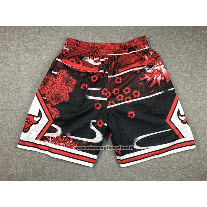 Pantaloncini Chicago Bulls Lunar New Year Mitchell & Ness Just Don Rosso